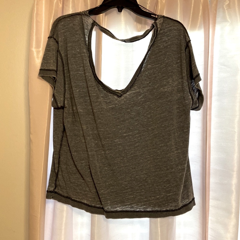 Free people distressed top